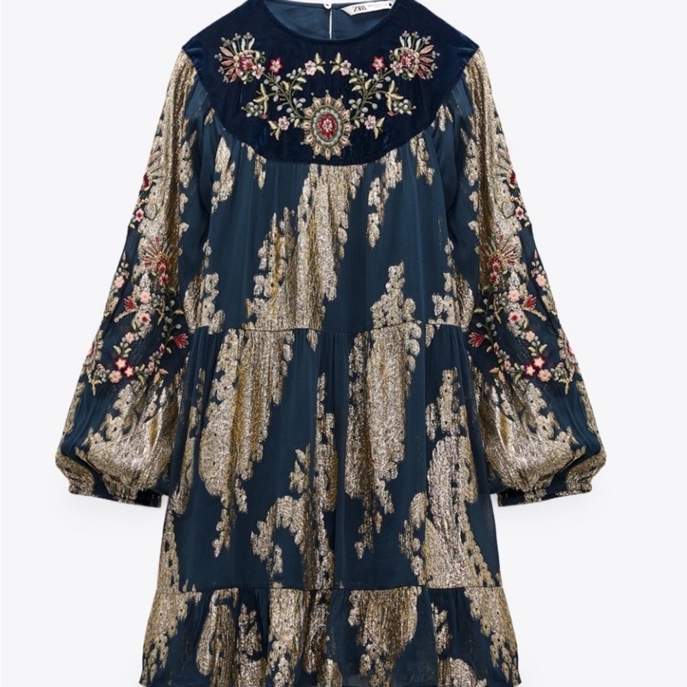 NWT Zara embellished mini dress